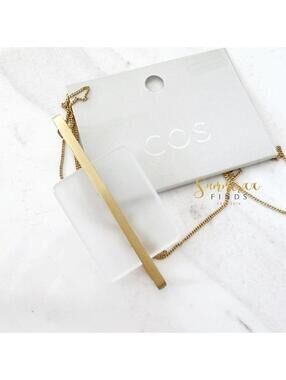 COS Frosted Glass Pendant Necklace